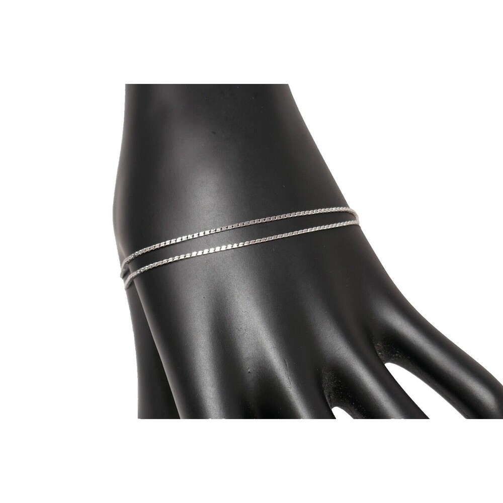 Trifari Silver Tone Elegance 7" Double Chain Bracelet w/Tags